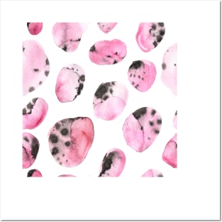 watercolor polka dots seamless pattern Posters and Art